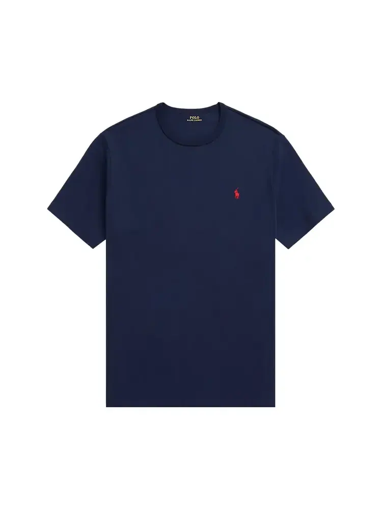 Футболка Polo Ralph Lauren Heavyweight Jersey Crewneck Short-Sleeve T-Shirt 'Newport Navy' — изображение 1 из 1, синий