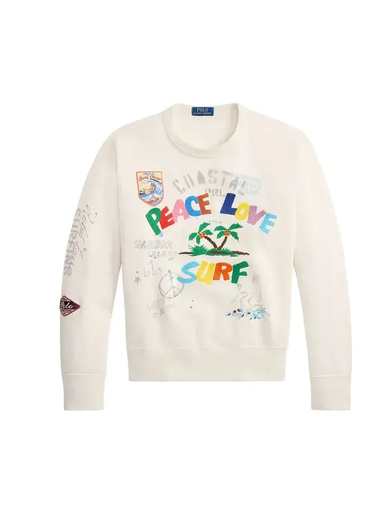 Свитшот с длинными рукавами Polo Ralph Lauren — изображение 1 из 1, бежевый
