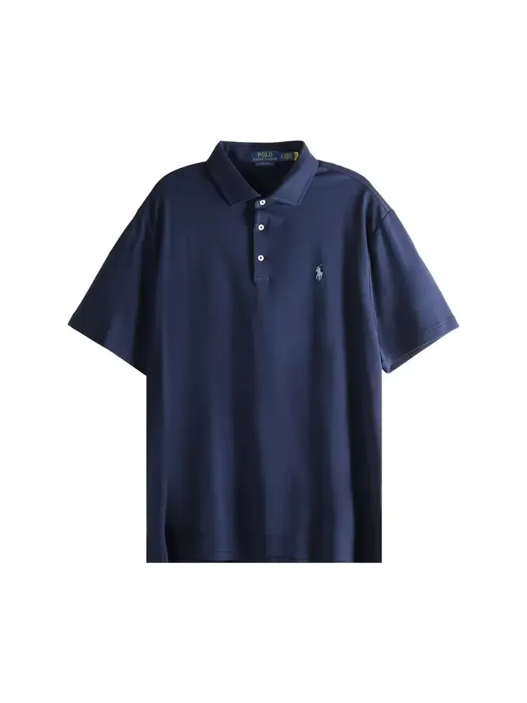 Рубашка-поло Polo Ralph Lauren Soft Touch — изображение 1 из 1, темно-синий