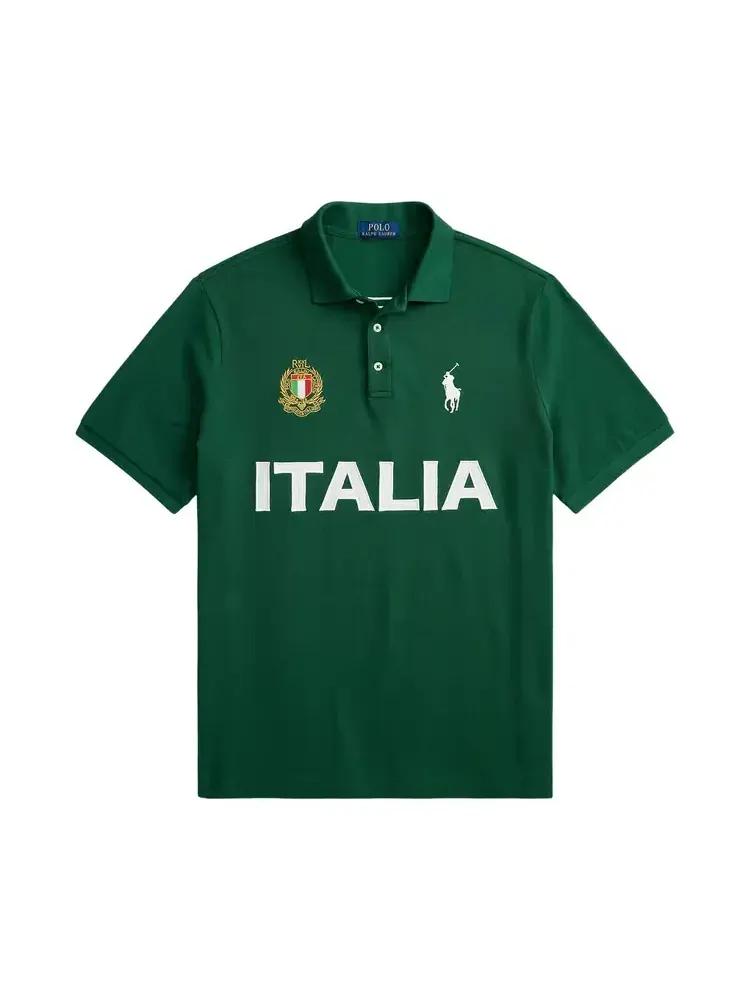 Футболка-поло с коротким рукавомPolo Ralph Lauren Italy — изображение 1 из 1, зеленый