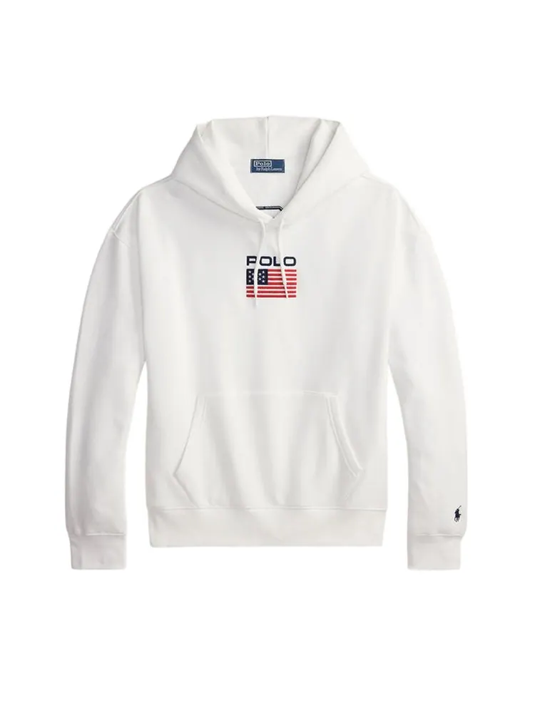 Толстовка с длинными рукавами из спортивного флиса Polo Ralph Lauren — изображение 1 из 1, белый