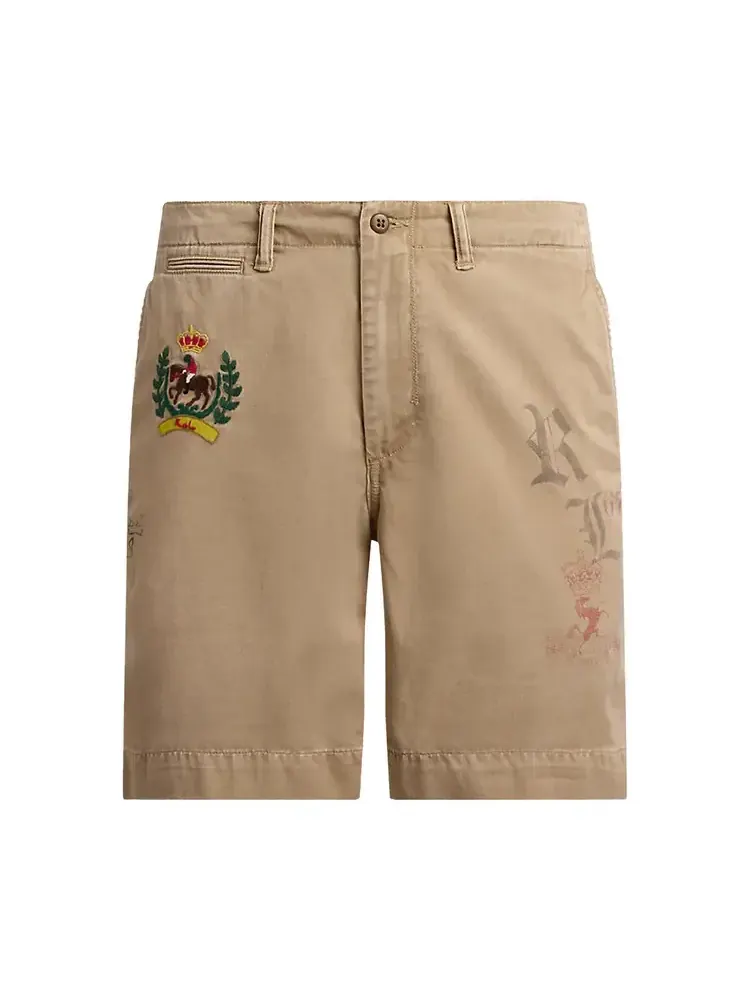 Polo Ralph Lauren Bedford Twill GI Short 'Khaki Hill W/ Prints' — 1
