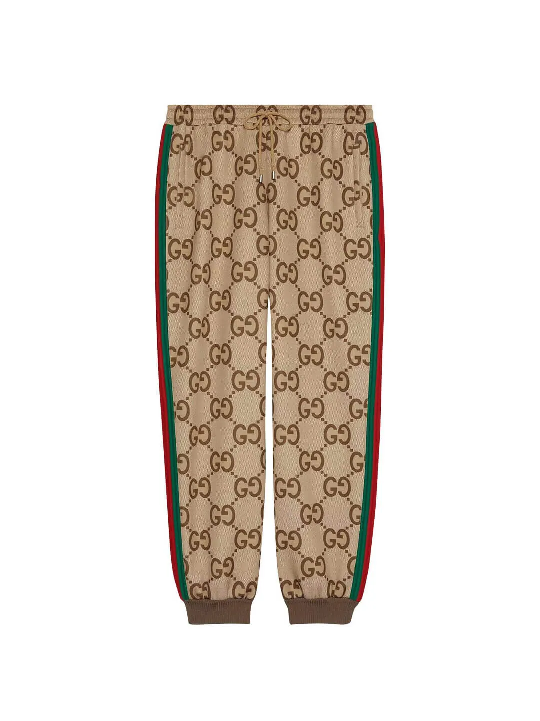 Брюки Gucci Light Neoprene — изображение 1 из 1, бежевый/коричневый