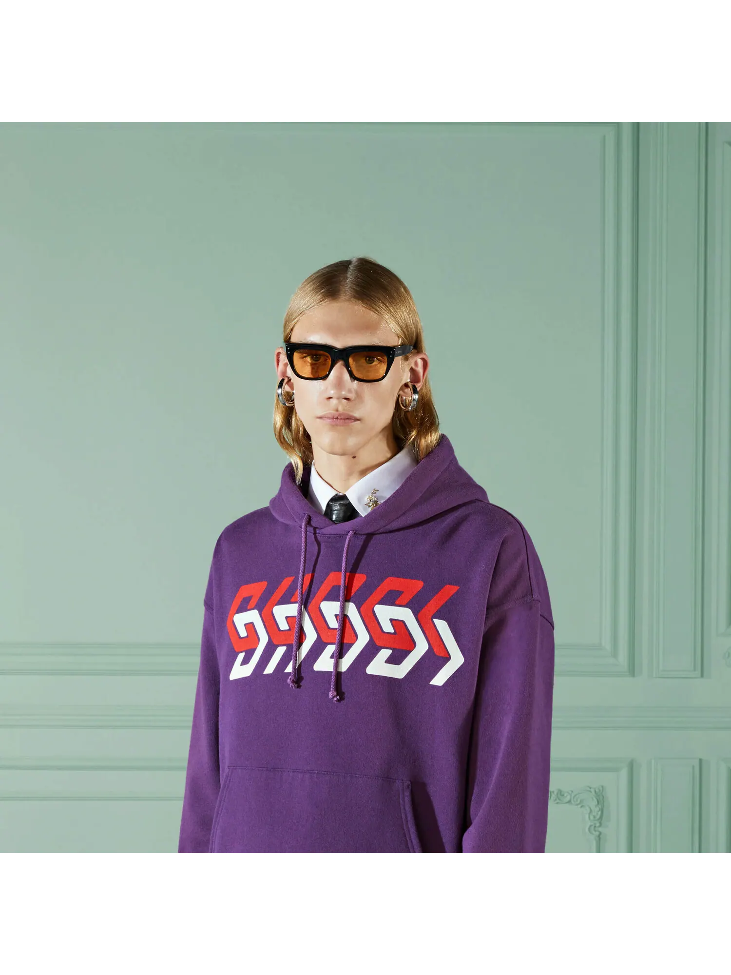 Худи Gucci — изображение 6 из 6, фиолетовый