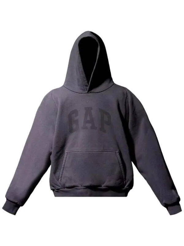 Худи Yeezy Gap Balenciaga Dove Shrunken, черное