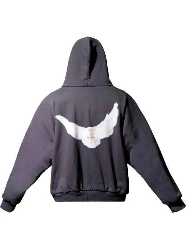 Худи Yeezy Gap Balenciaga Dove Shrunken, черное — изображение 2 из 2, черный