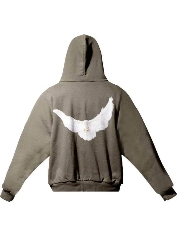 Худи Yeezy Gap Engineered By Balenciaga Dove Shrunken — изображение 2 из 2, бежевый