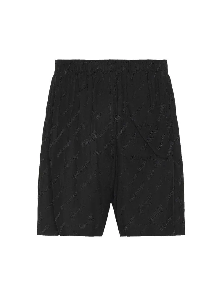 Шорты Balenciaga Pyjama Shorts — изображение 2 из 2, черный