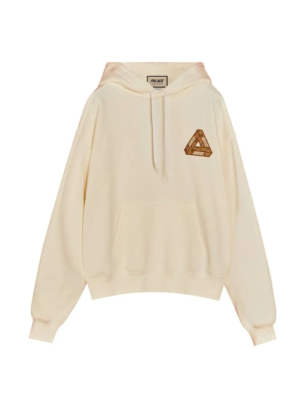 Худи Gucci x Palace With Triferg GG Patch, с логотипом — изображение 1 из 1, бежевый
