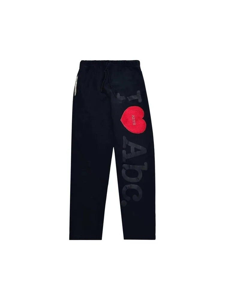 Спортивные брюки Kith x Advisory Board Crystals I <3 Abc Swarovski Sweatpant — изображение 1 из 2, черный