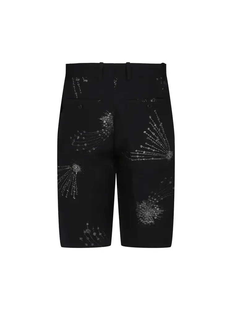 Украшенные шорты Astral от Alexander McQueen — изображение 2 из 2, черный/серебристый