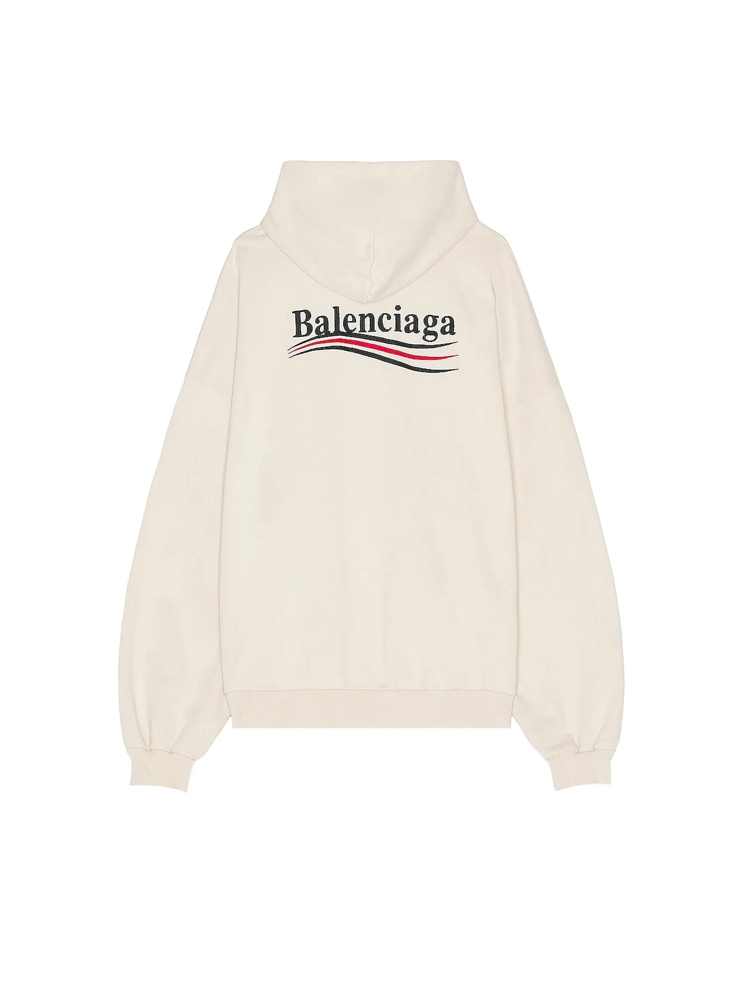 Худи большого кроя Balenciaga Светло-бежевый — изображение 2 из 2, светлый бежевый