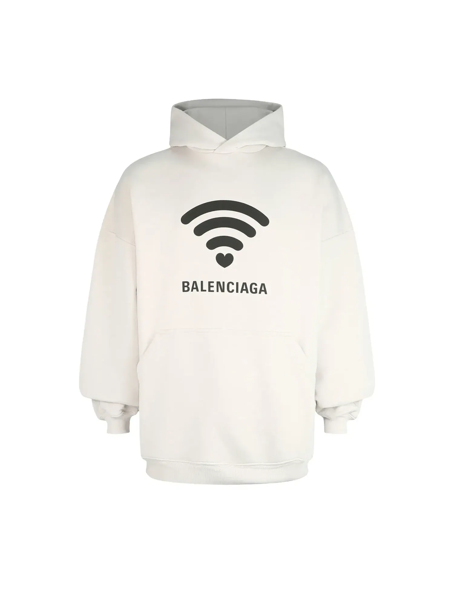 Худи Balenciaga Love с графическим принтом