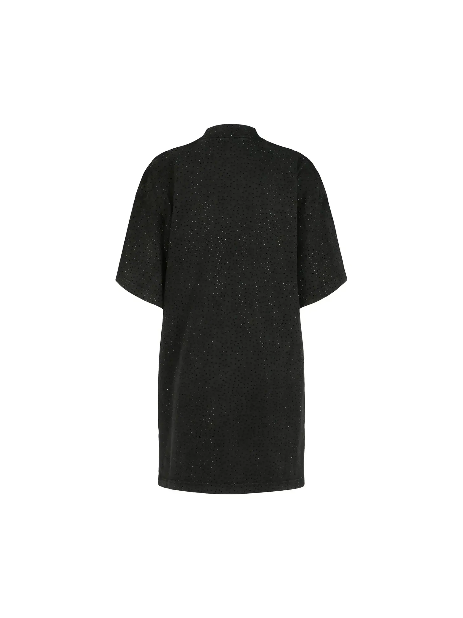Винтажная футболка Balenciaga Strass Oversized — изображение 2 из 3, черный