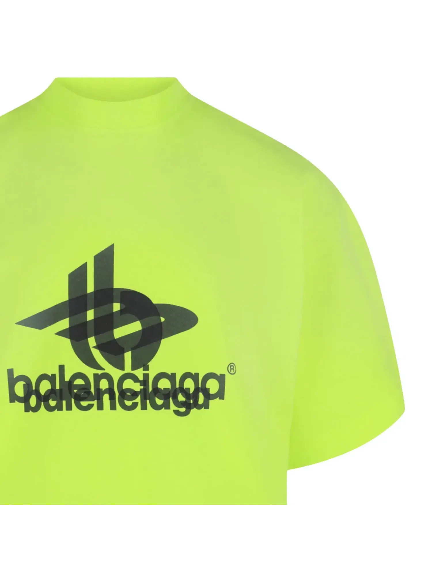 Футболка Balenciaga Layered Sports Logo — изображение 3 из 3, желтый/черный