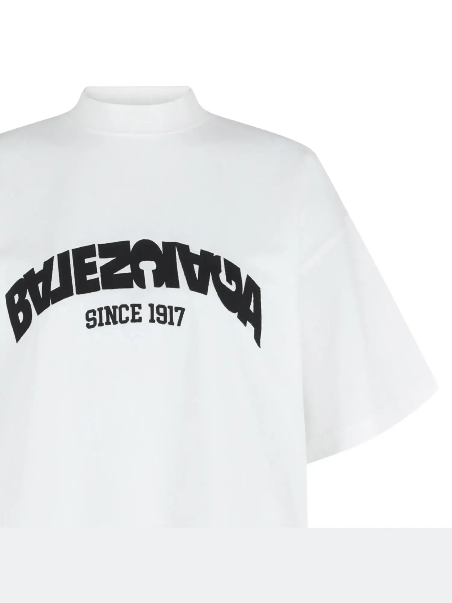 Футболка Balenciaga Backflip Oversized — изображение 3 из 3, белый/черный