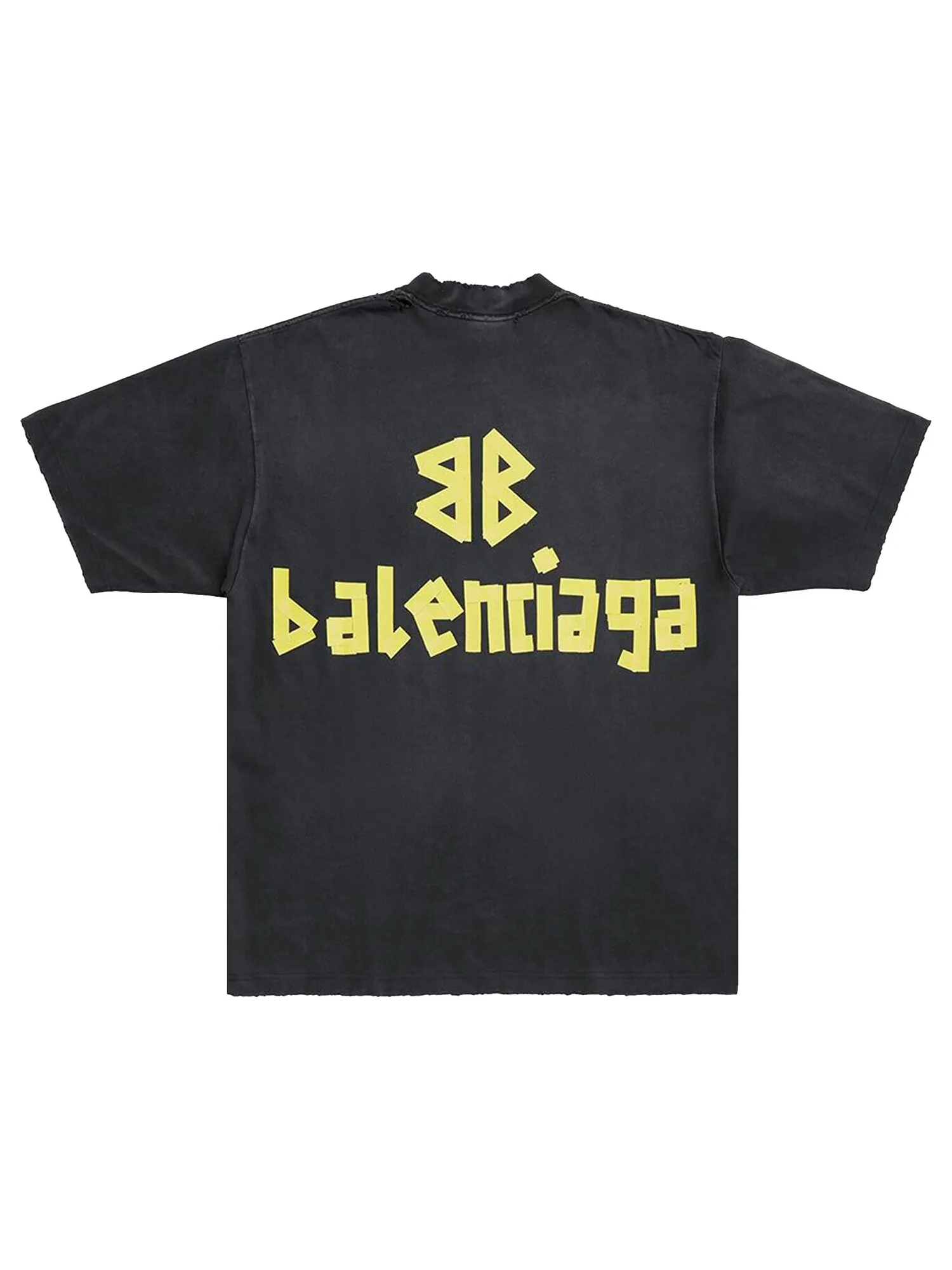 Футболка Balenciaga Tape Type с контрастным принтом