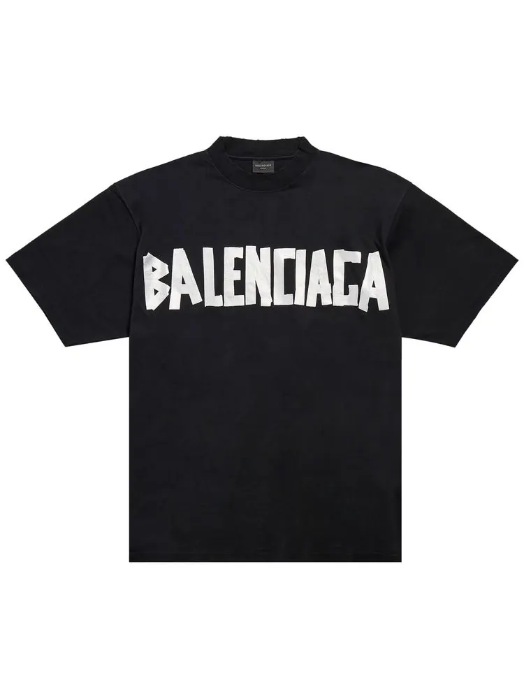 Футболка Balenciaga Medium Fit T-Shirt 'Faded Black/Silver'