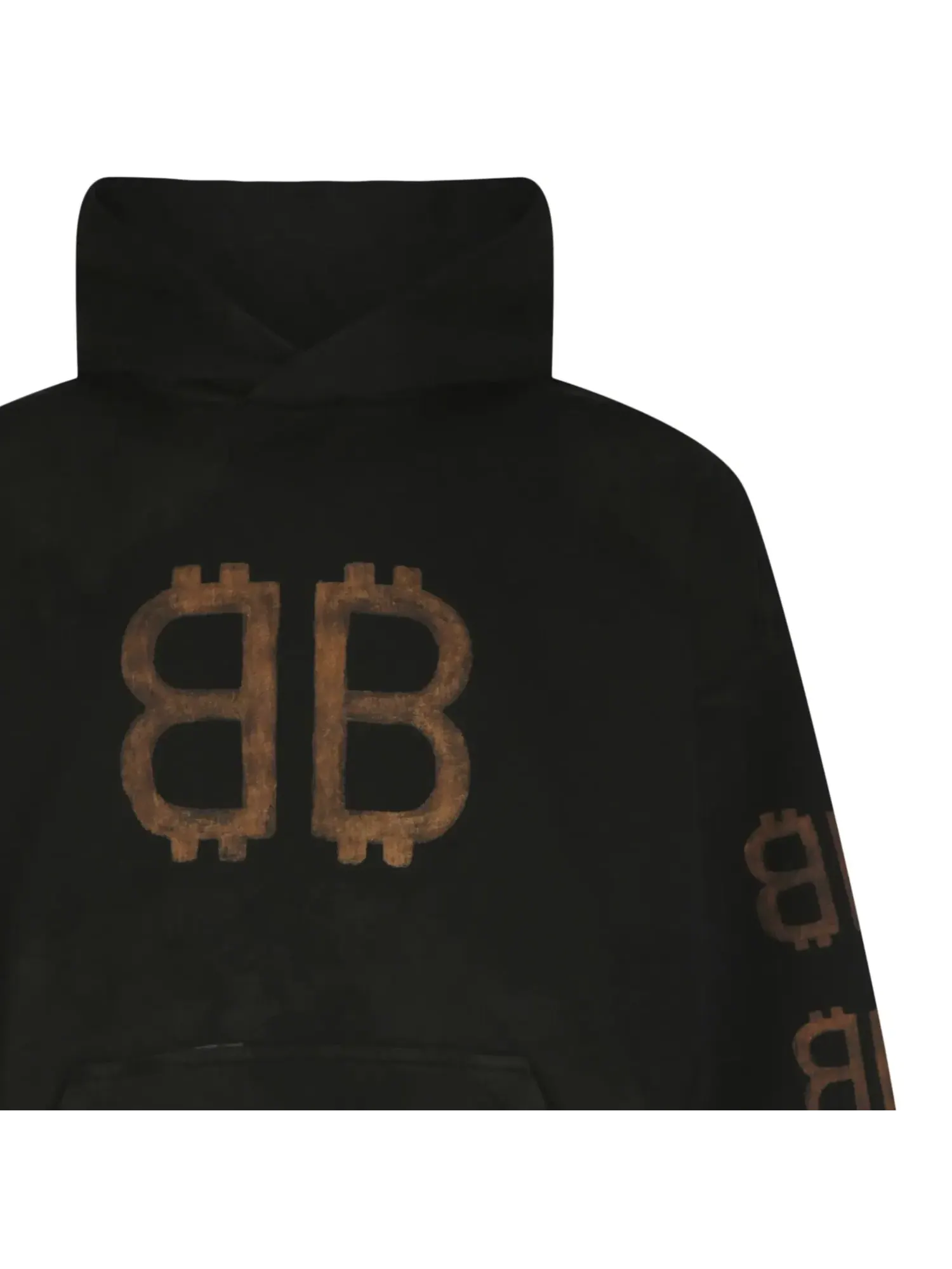 Худи Balenciaga Crypto Medium Fit — изображение 3 из 3, черный
