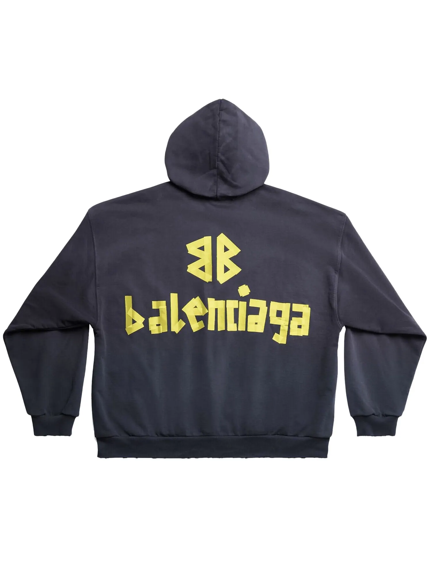 Balenciaga худи с рваными карманами Морской синий — изображение 2 из 2
