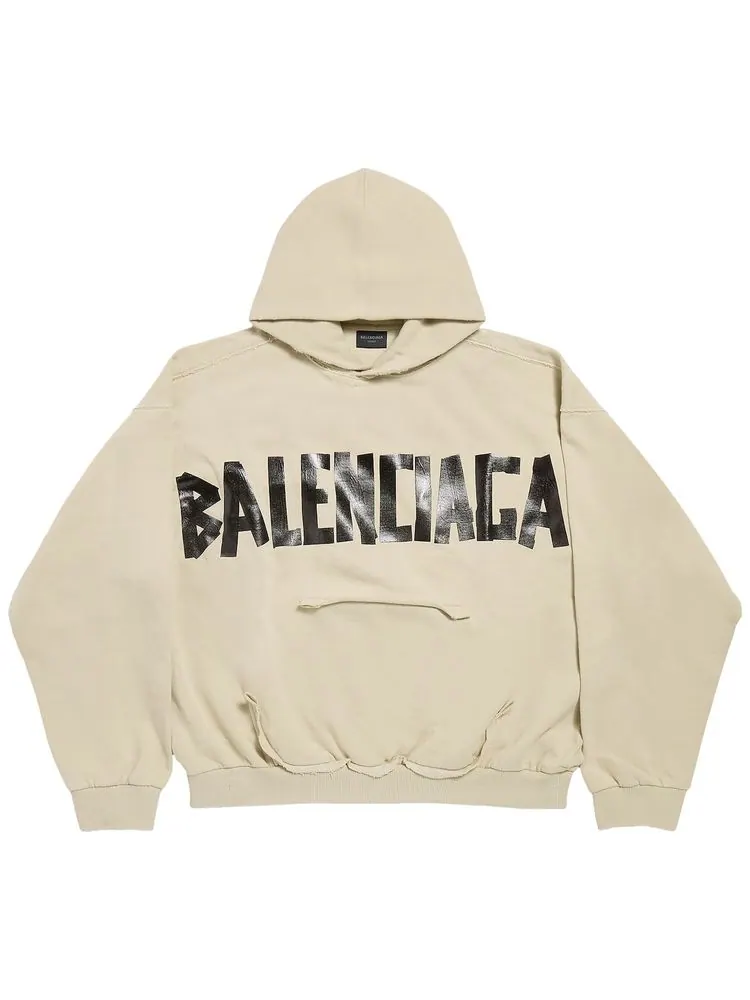 Худи Balenciaga с рваными карманами