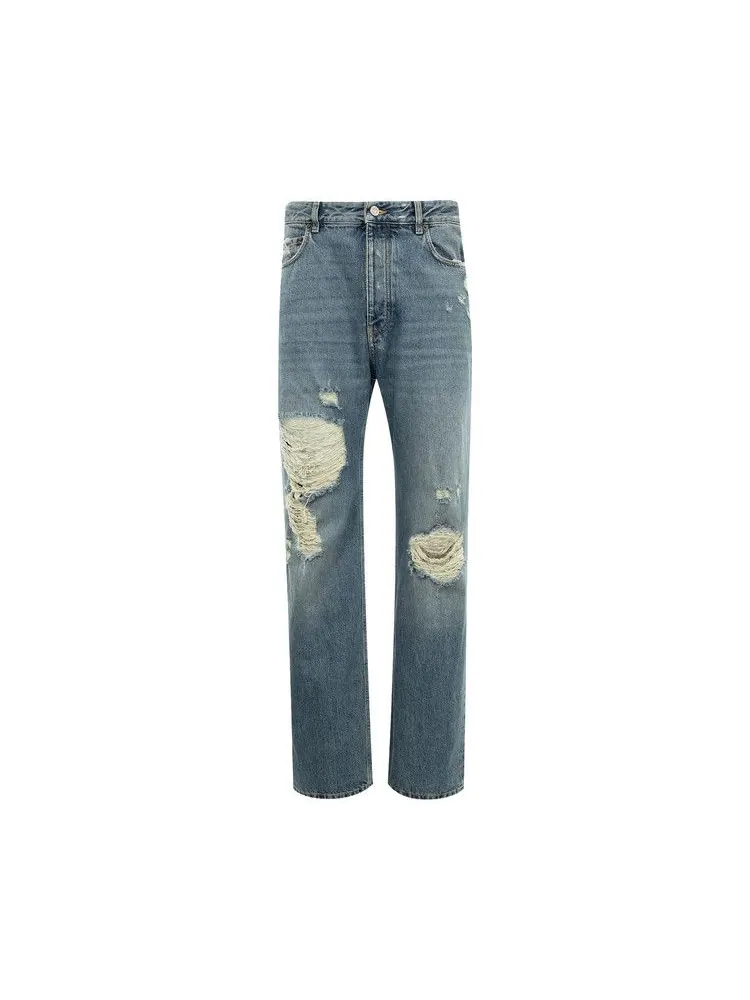 Брюки Balenciaga Ripped Pants — изображение 1 из 1, синий
