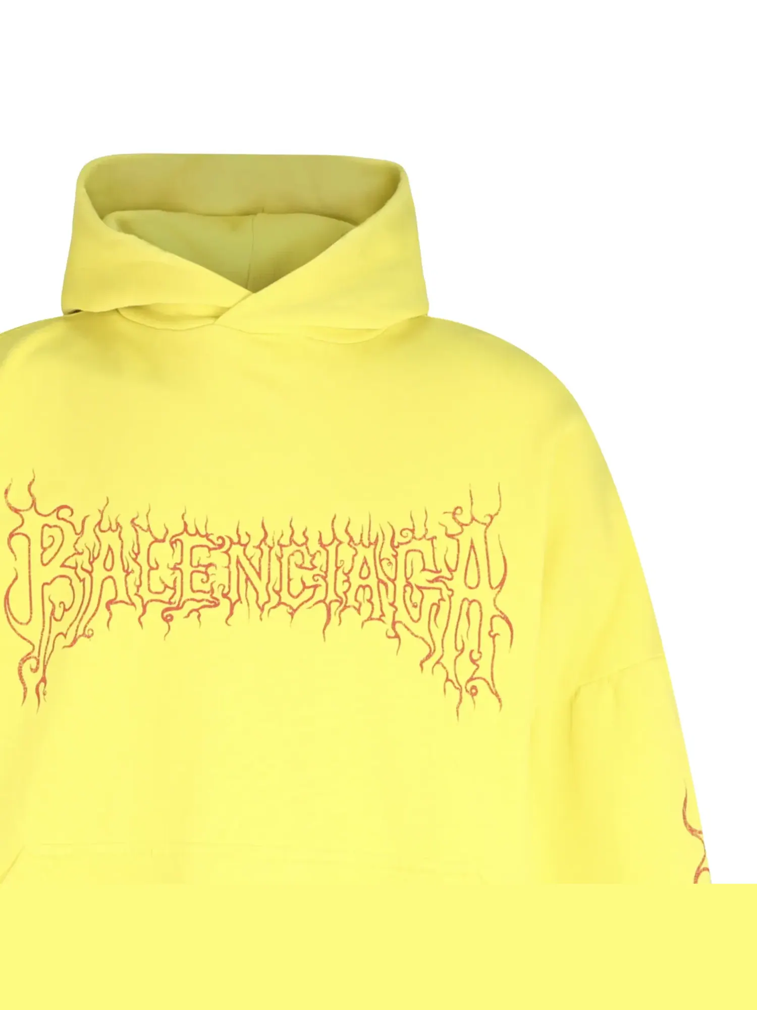 Худи Balenciaga Darkwave Medium Fit — изображение 3 из 3, желтый/красный