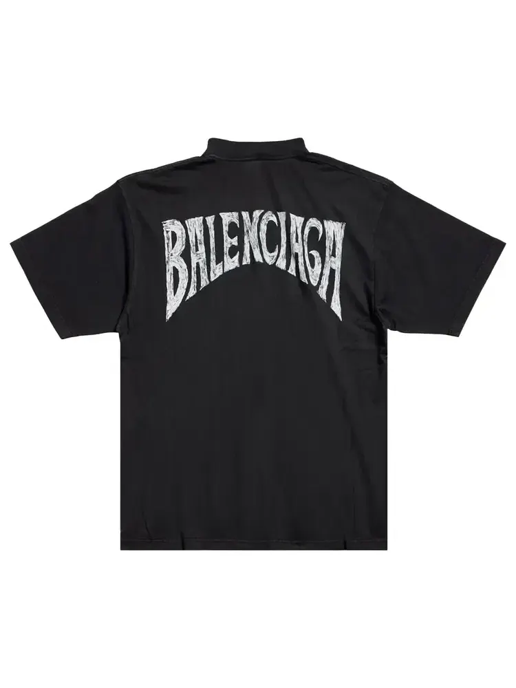 Футболка Balenciaga Paris Tropical — изображение 2 из 2, черный