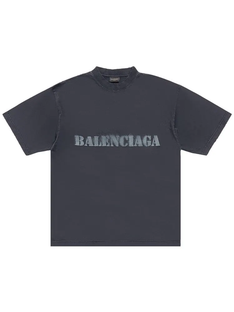 Футболка Balenciaga Stencil Type T-Shirt Medium Fit