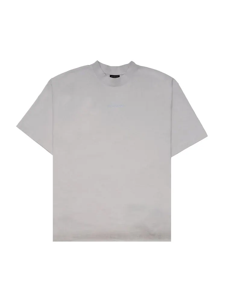 Футболка Balenciaga Reflective Logo T-Shirt Off White