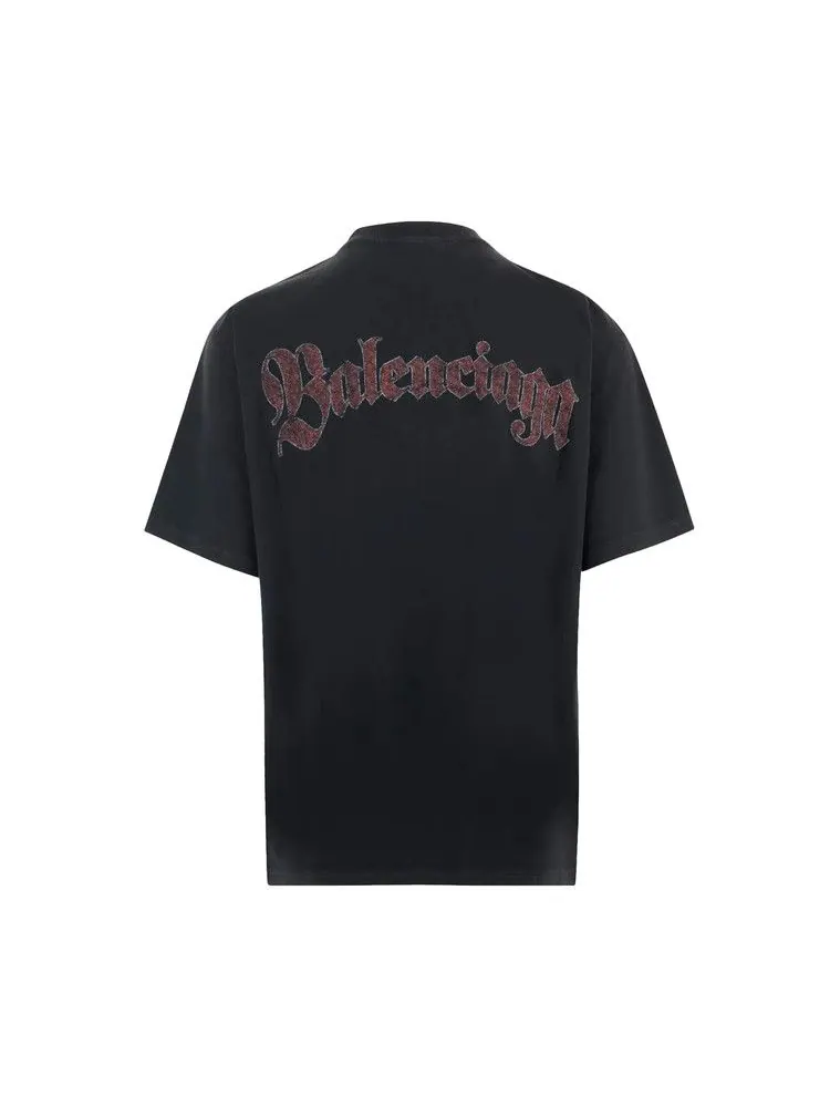 Футболка Balenciaga Medium Fit T-Shirt — изображение 2 из 2, черный