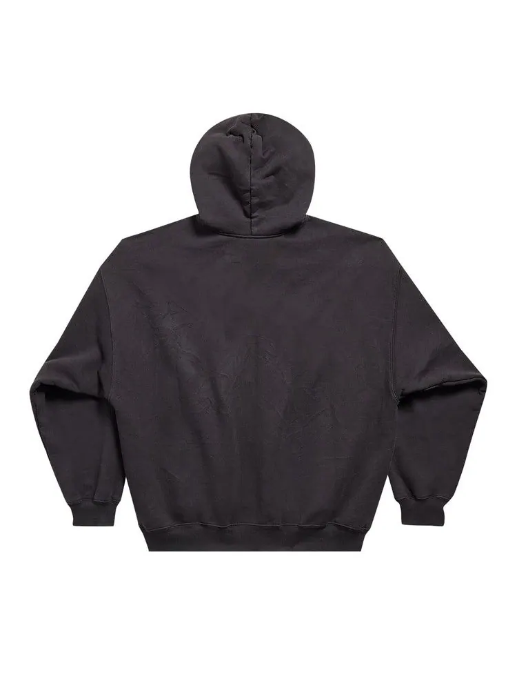 Худи Balenciaga Medium Fit Hoodie — изображение 2 из 2, черный/синий