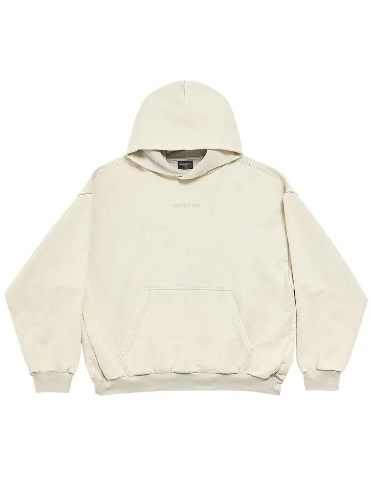 Худи Balenciaga Logo Embroidered Hoodie