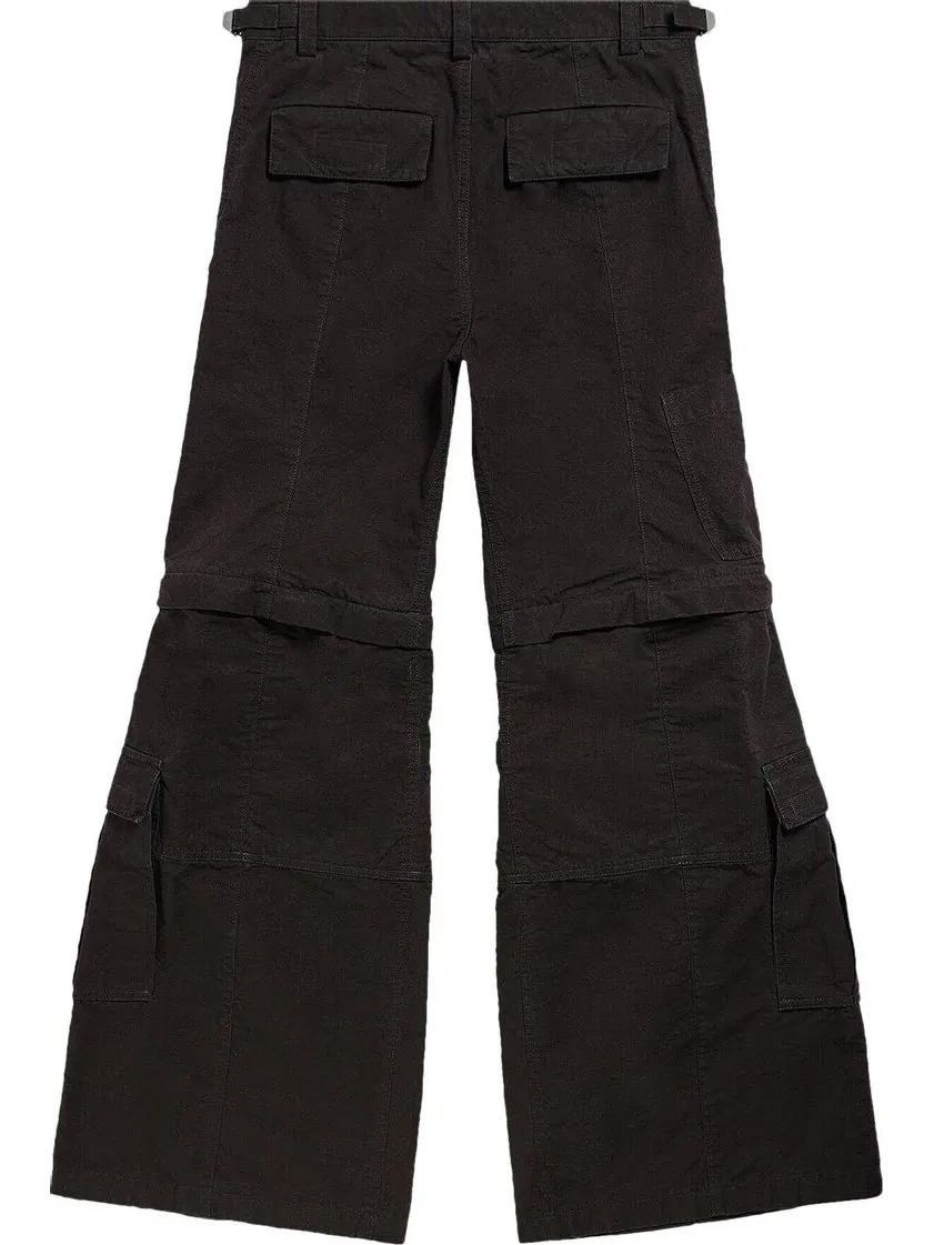 Брюки Balenciaga Flared Cargo 'Black' — изображение 2 из 2, черный