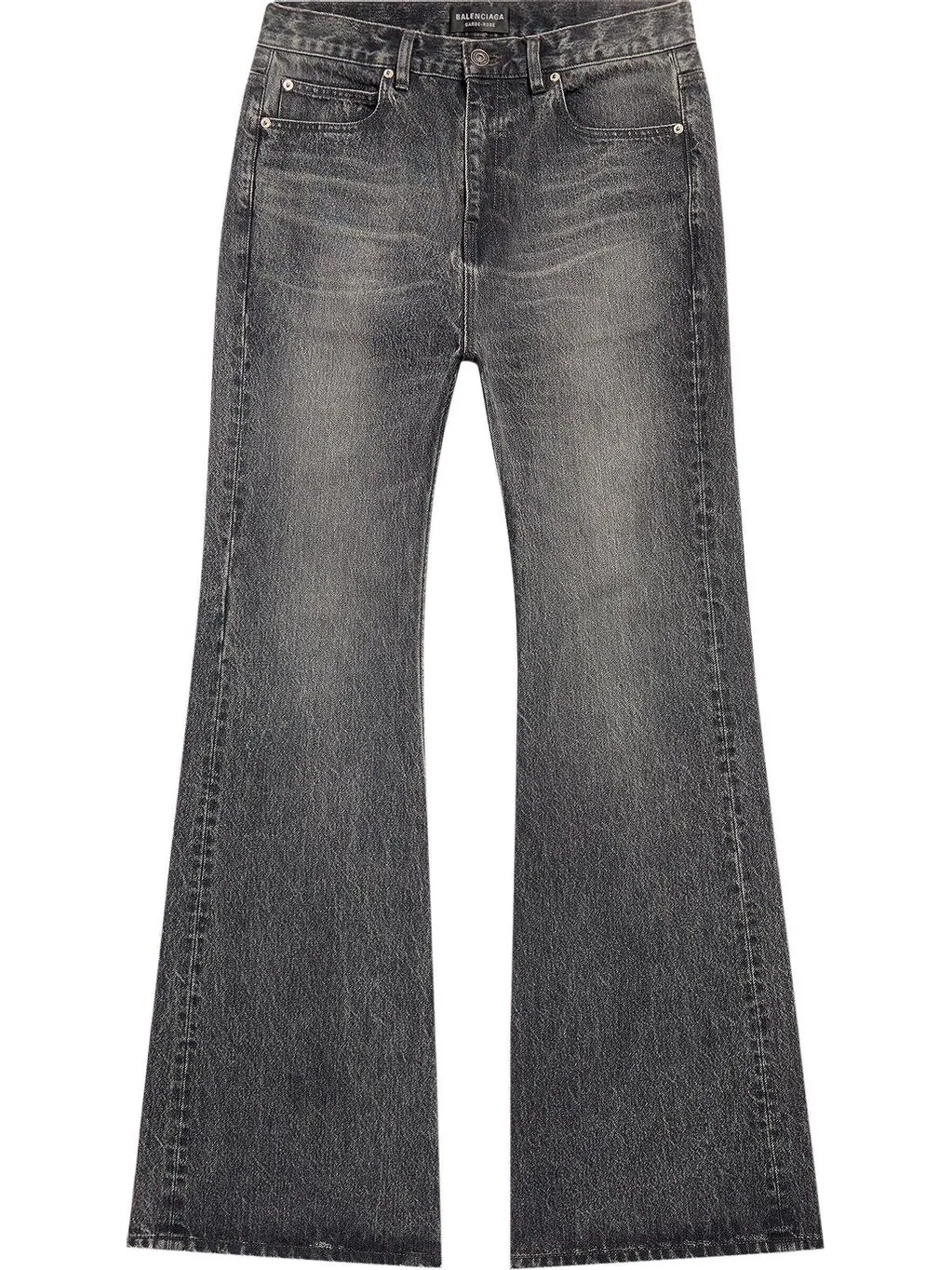 Брюки Balenciaga Flared 'Wash Black/Marigold'