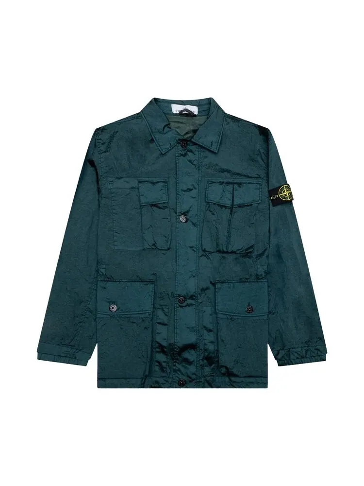 Куртка Stone Island Giubbotto Shirt 'Bottle Green'