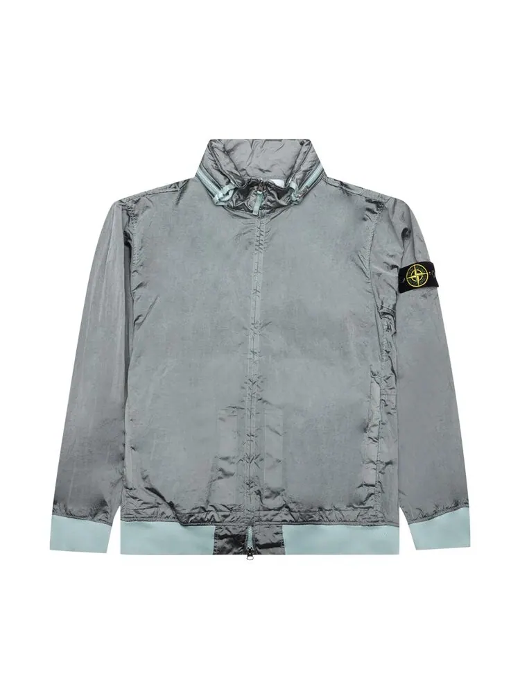 Куртка Stone Island Waffen Patch Foldable Hooded Zip Up 'Sky Blue'