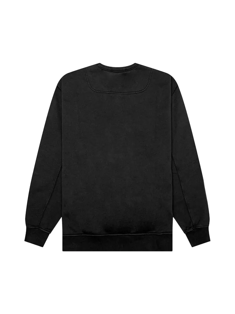 Толстовка Stone Island Crewneck 'Black' — изображение 2 из 2, черный