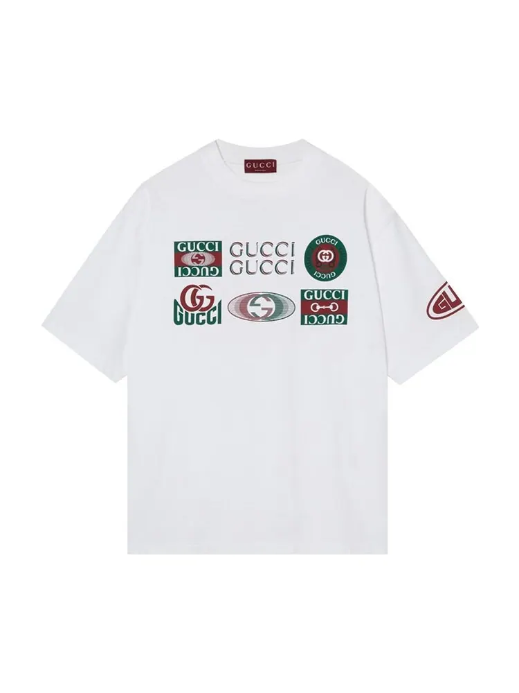 Футболка Gucci Multi Logo T-Shirt White