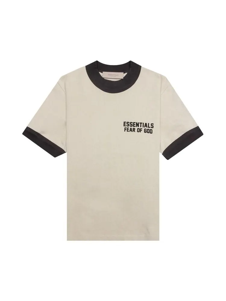 Футболка Fear of God Essentials Kids Ringer Tee Wheat — изображение 1 из 2, пшеница