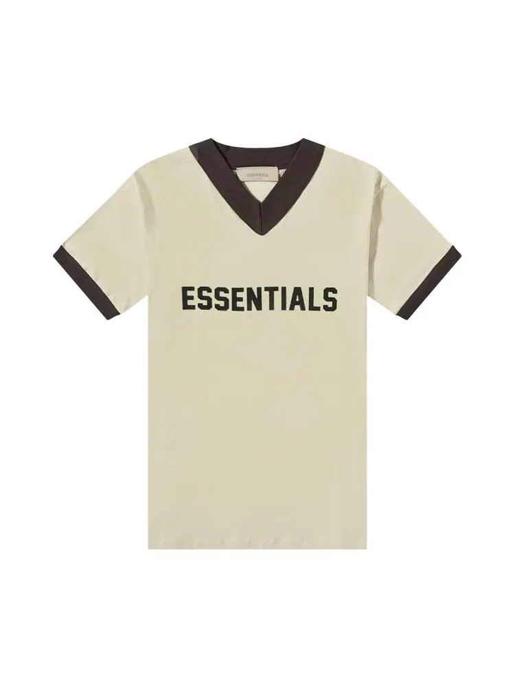 Футболка Fear of God Essentials Kids V-Neck Tee Wheat — изображение 1 из 2, пшеница