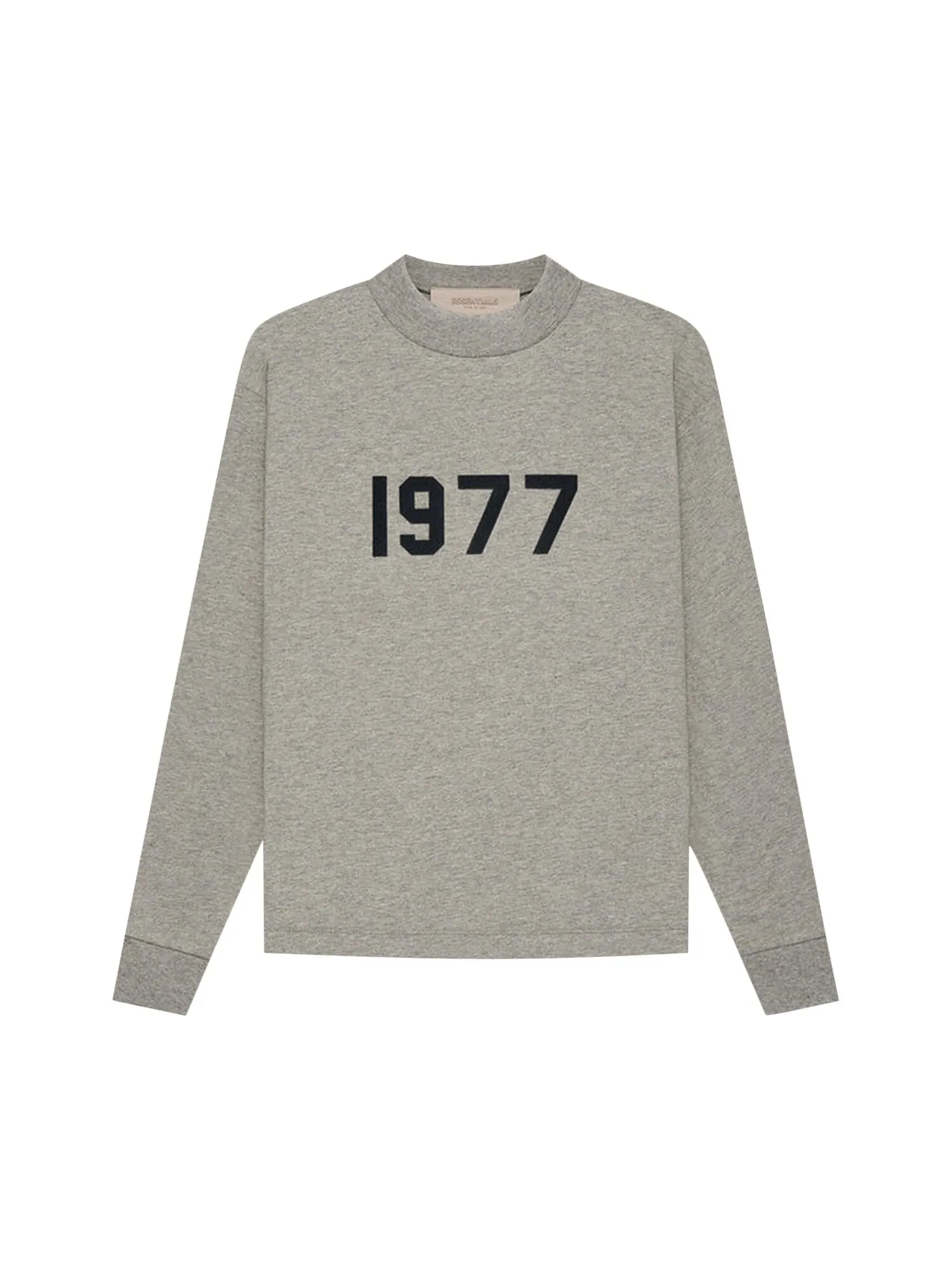 Детская футболка с длинными рукавами Fear of God Essentials, цвет Темная овсянка — изображение 1 из 2