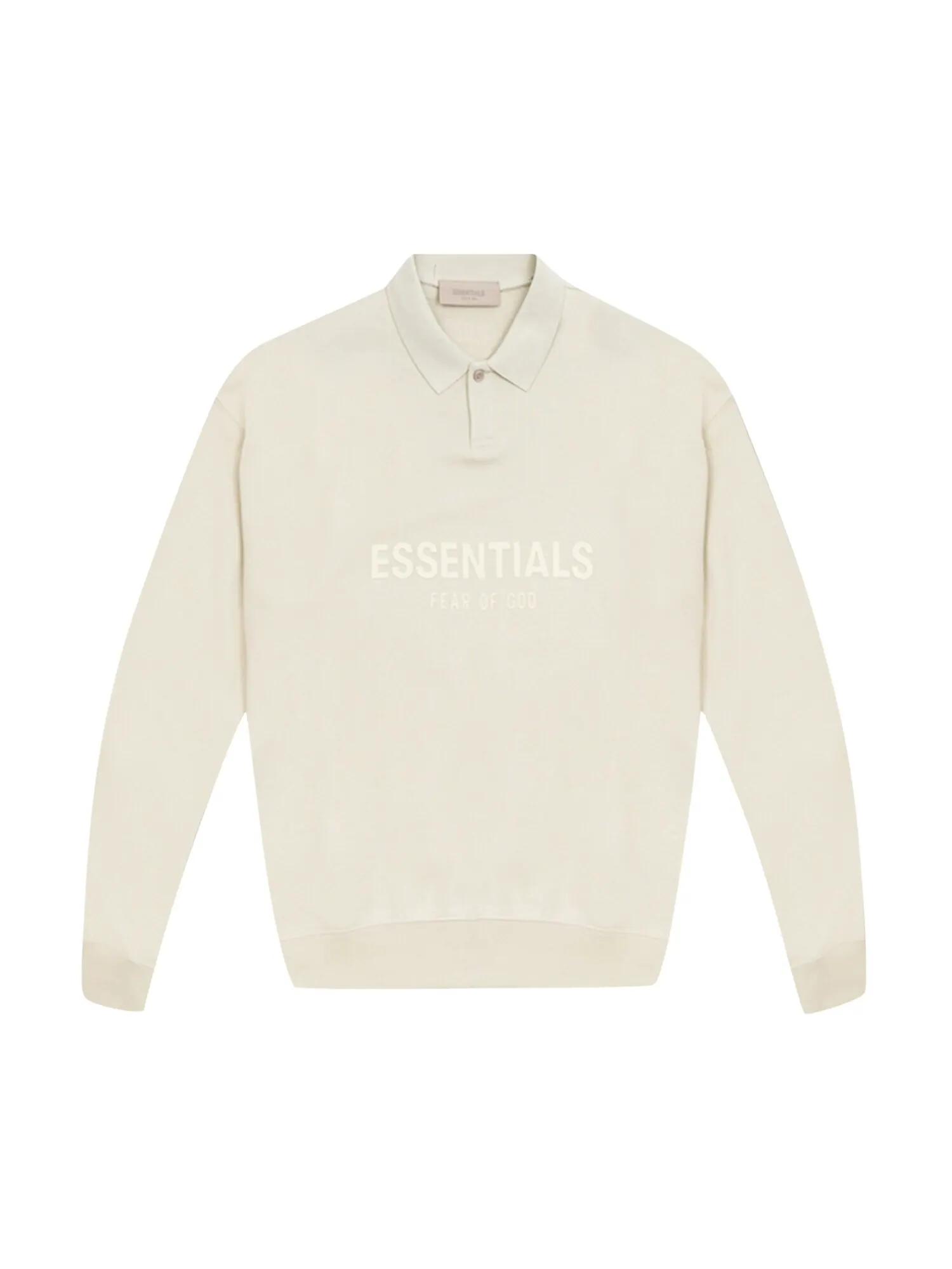 Детская футболка-поло с длинными рукавами Fear of God Essentials, цвет Пшеница — изображение 1 из 1