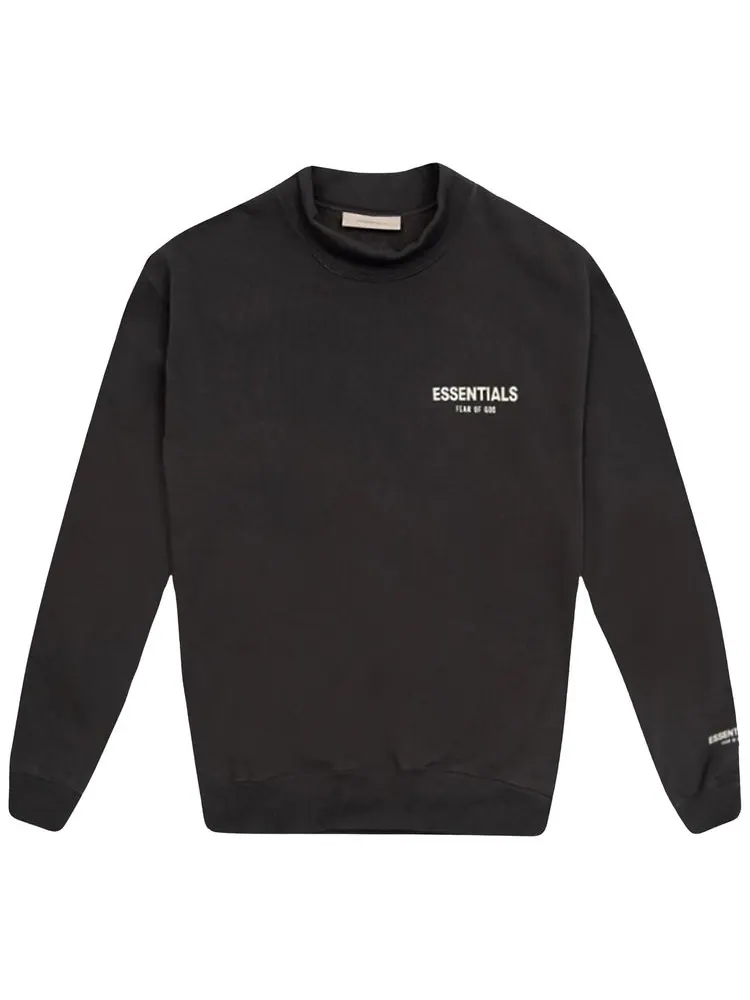 Детский свитер с высоким воротником Fear of God Essentials — изображение 1 из 1, черный