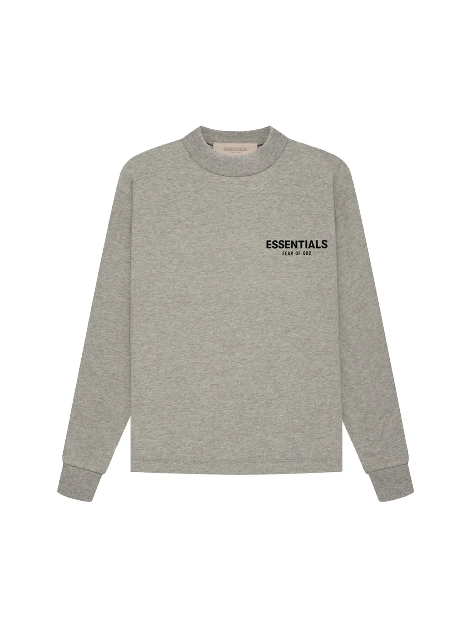 Футболка с длинными рукавами Fear of God Essentials Kids Essentials, цвет Темная овсянка — изображение 1 из 2