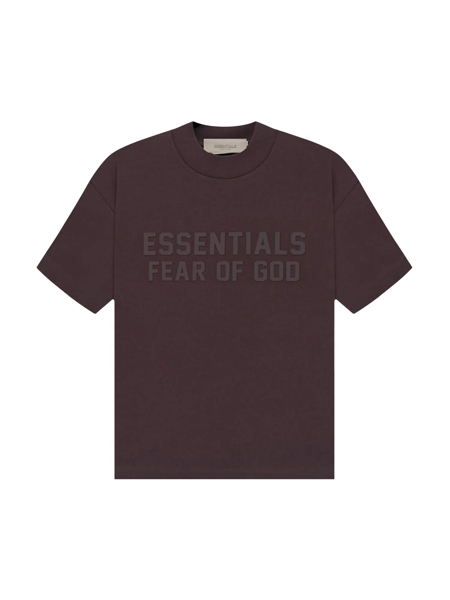 Детская футболка с короткими рукавами Fear of God Essentials, цвет Слива — изображение 1 из 2