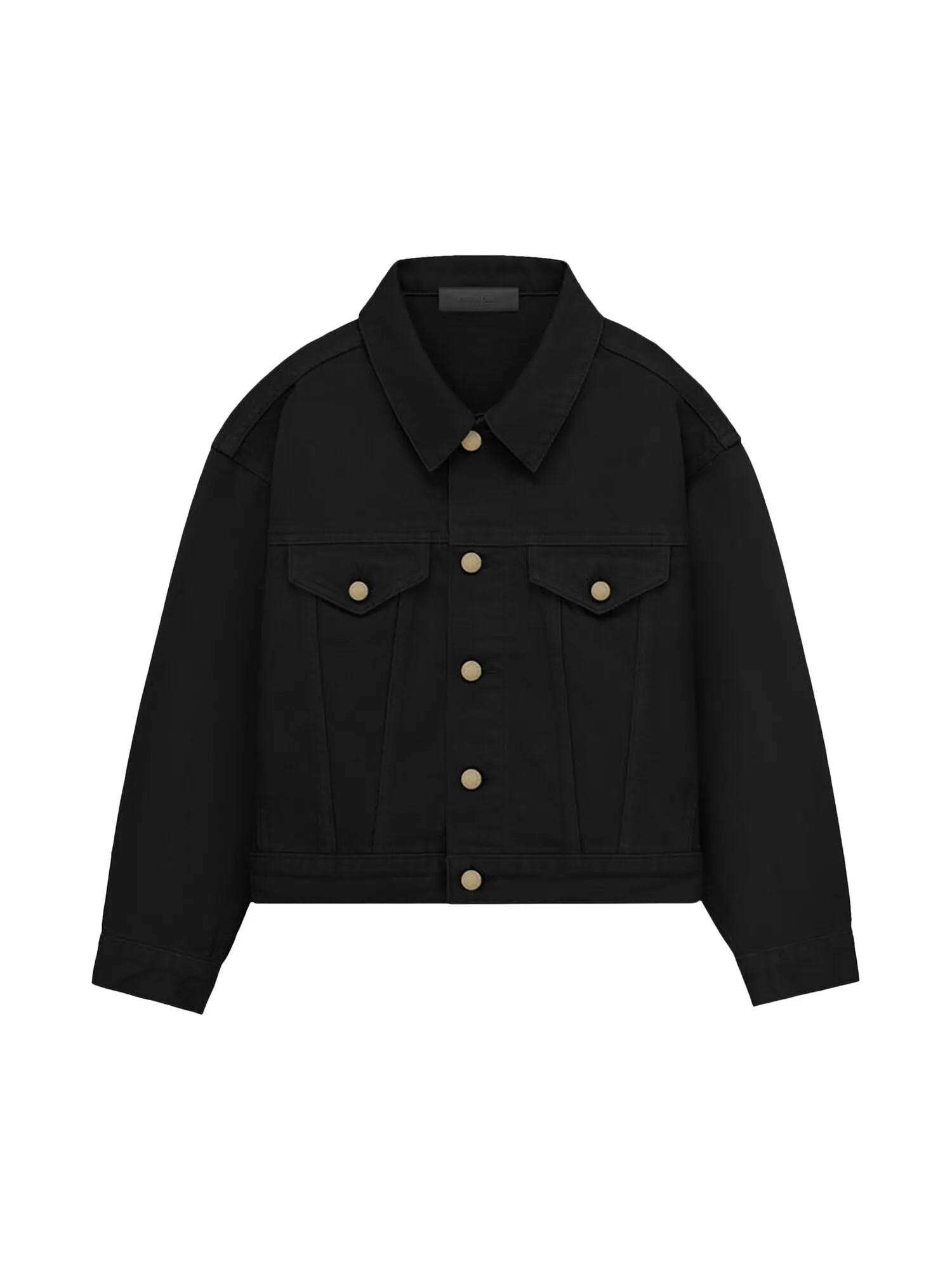 Детская джинсовая куртка Fear of God Essentials Jet Black — изображение 1 из 2, черный