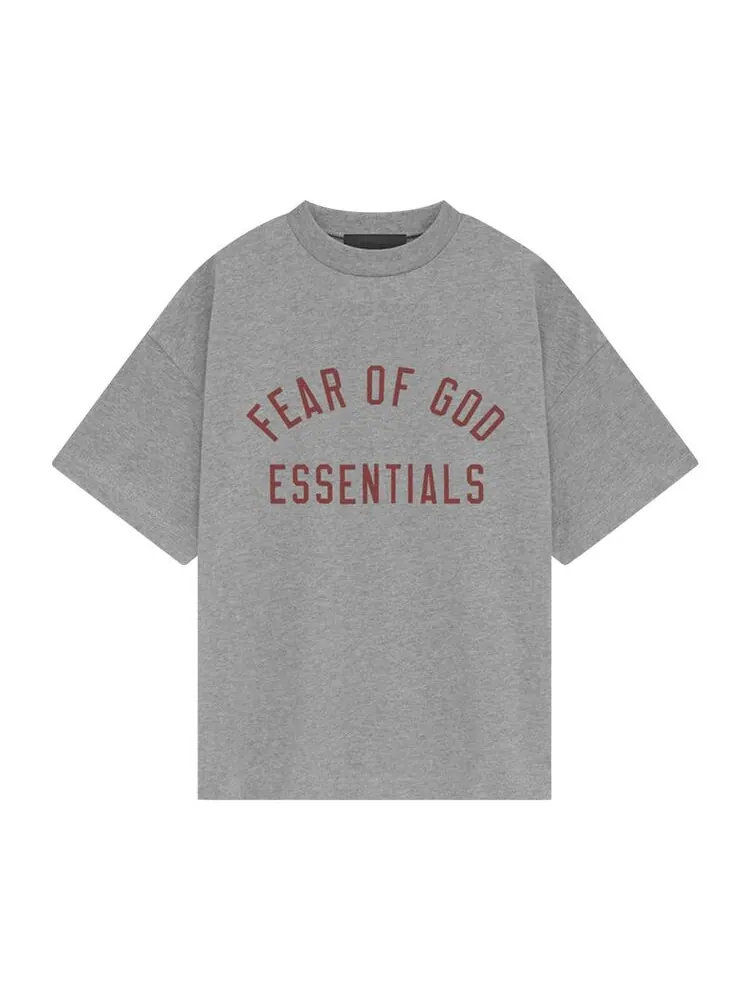 Футболка Fear of God Essentials Kids Jersey Crewneck Tee Dark Heather — изображение 1 из 2, серый