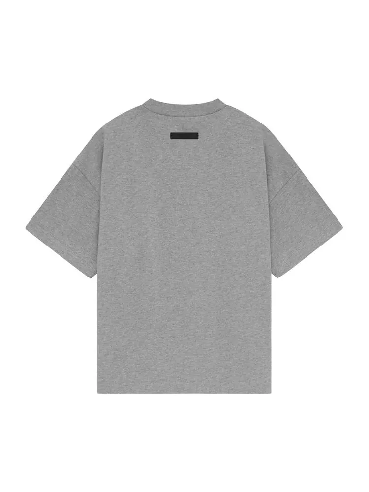Футболка Fear of God Essentials Kids Jersey Crewneck Tee Dark Heather — изображение 2 из 2, серый
