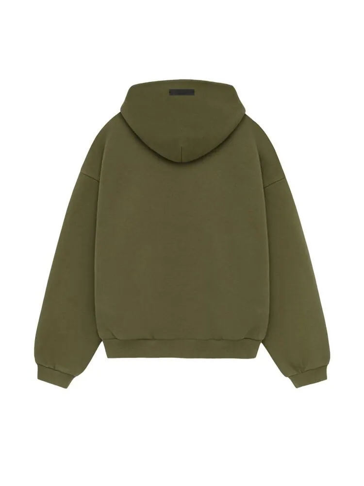 Худи Fear of God Essentials Kids Fleece Hoodie Military — изображение 2 из 2, оливковый